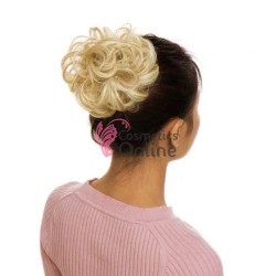 Coc modern din par artificial cu elastic Cod 1200613  Blond Deschis 